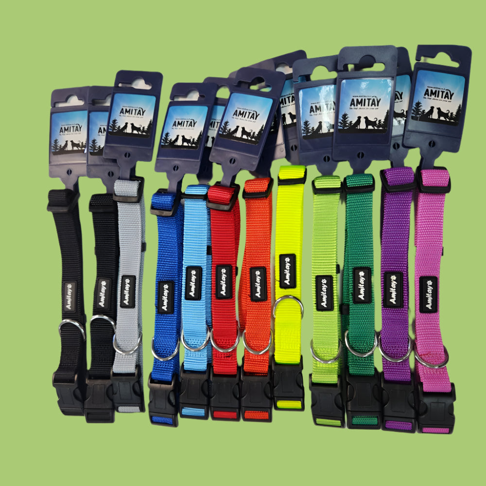 קולר ניילון קליפס צבעוני