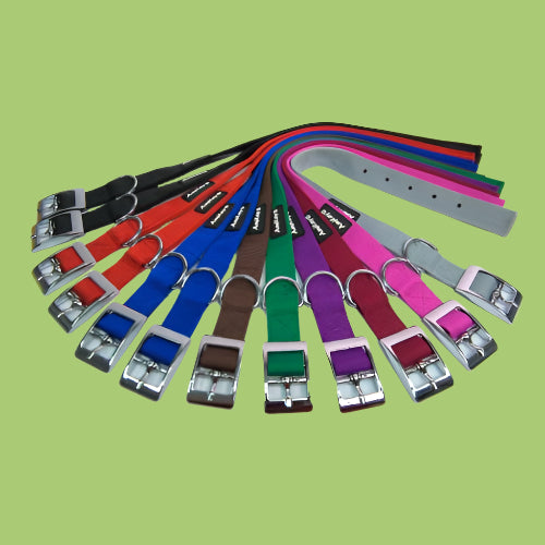 קולר ניילון שכבה כפולה 30 מ"מ צבעוני