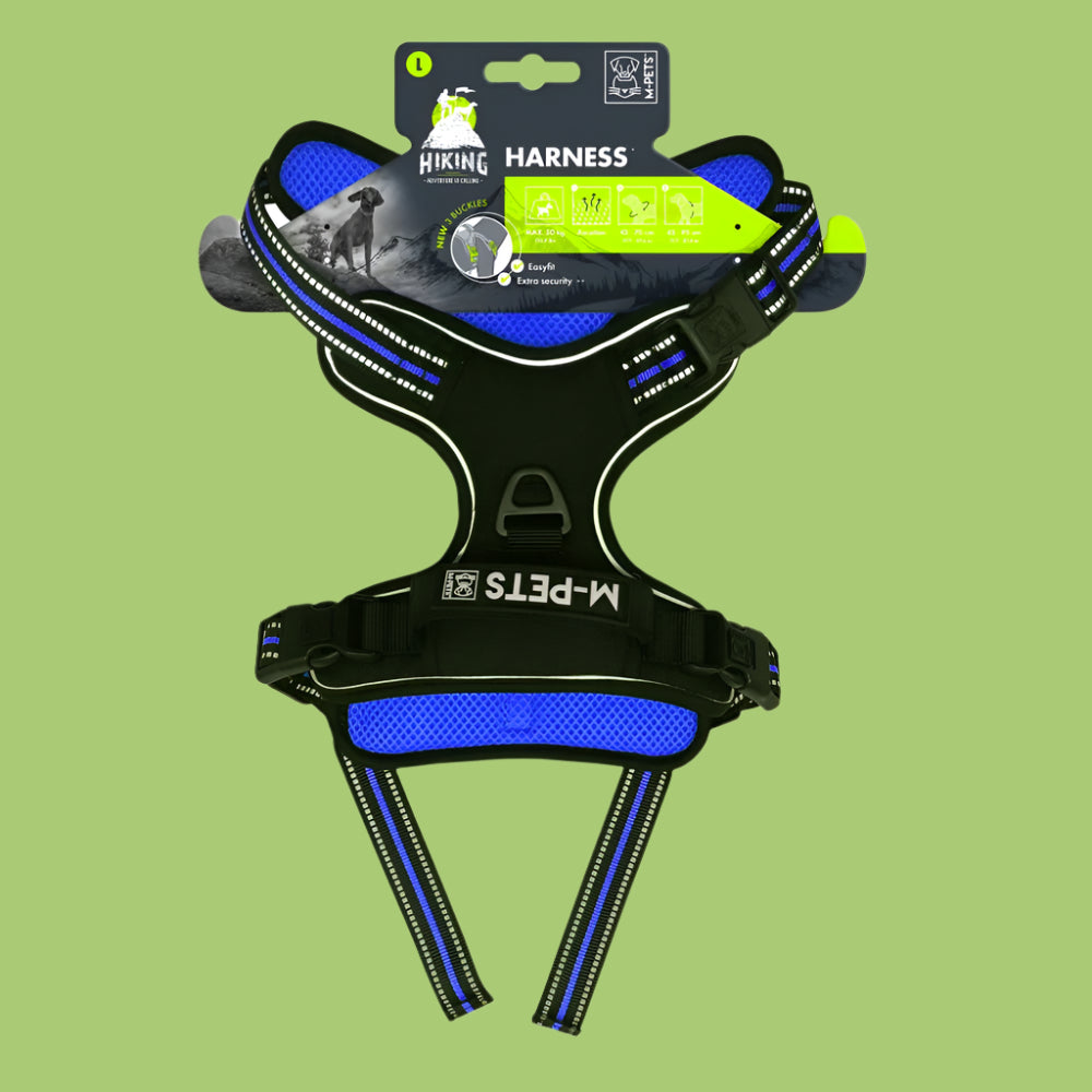 רתמת טיולים - כחול אמפט