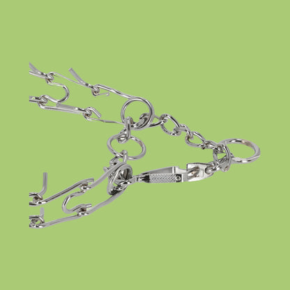 קולר מתכתי דוקרנים עם אבזם שחרור מהיר